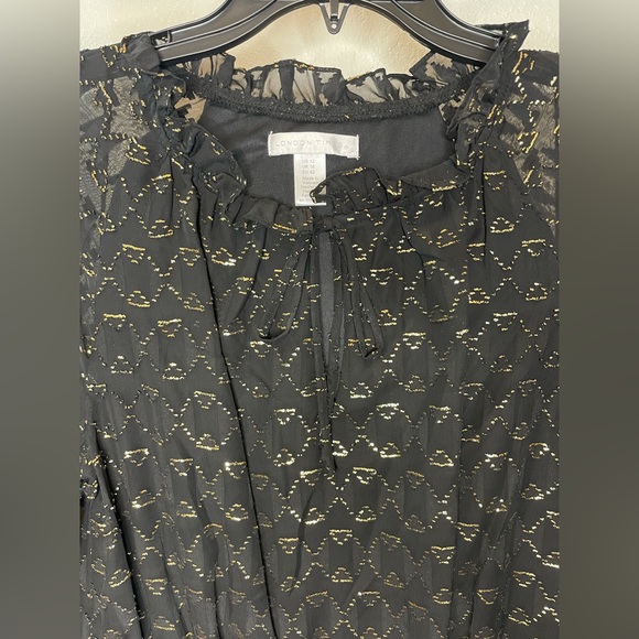 LONDON TIMES Clipped A-Line Dress - Picture 3 of 16